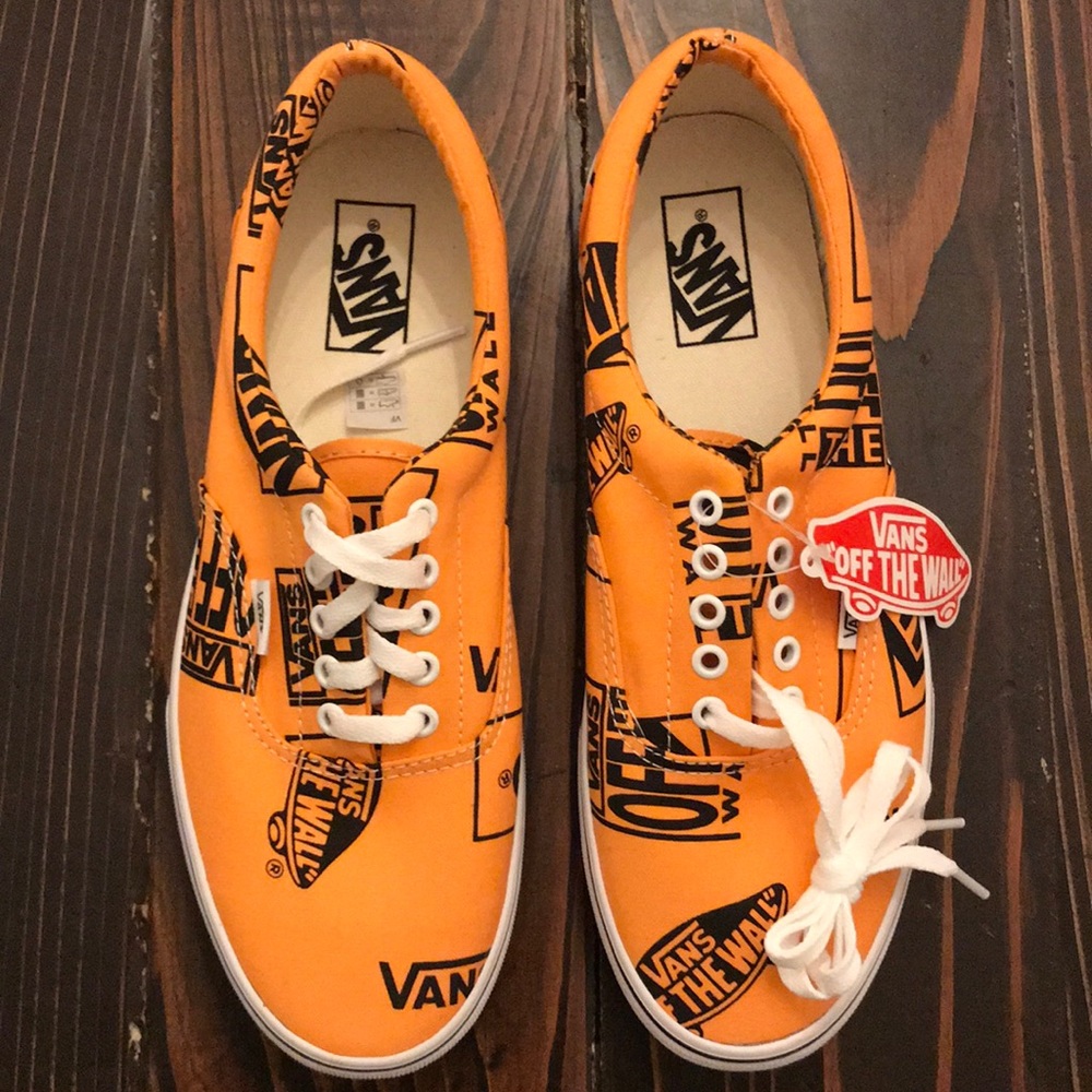 🍊🔥🍊🔥Vans 🍊🔥🍊🔥(Logo Mix)  Tangerine/Black